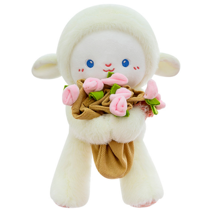 Cute Teddy Bear with Bouquet