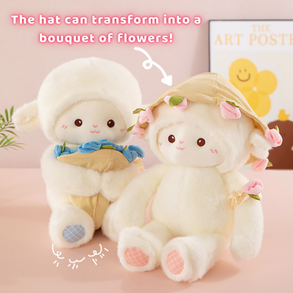 Cute Teddy Bear with Bouquet