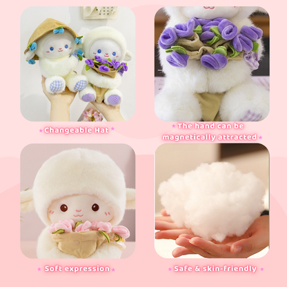 Cute Teddy Bear with Bouquet