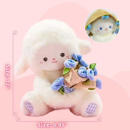 Cute Teddy Bear with Bouquet