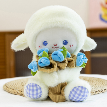 Cute Teddy Bear with Bouquet